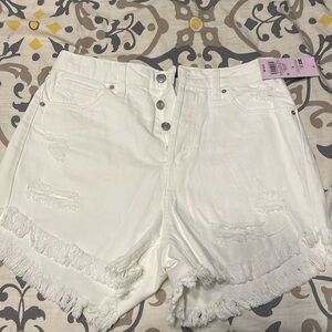 Wild Fable size 6 white jean shorts, highest rise